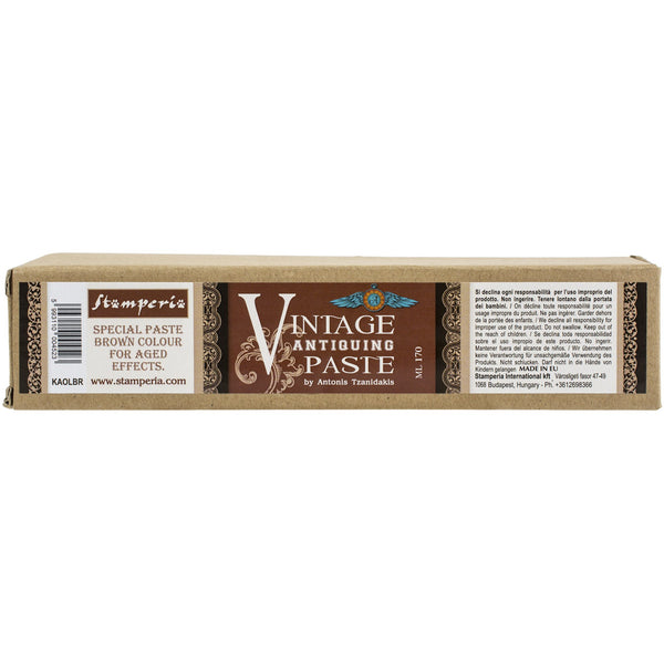 Stamperia VINTAGE ANTIQUING Paste for Aged Effects Brown #KAOLBR