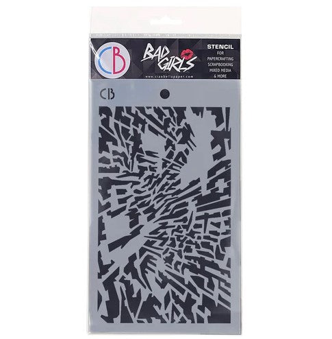 Ciao Bella IRREGULAR Texture Stencil 5" x 8"  #MSB017