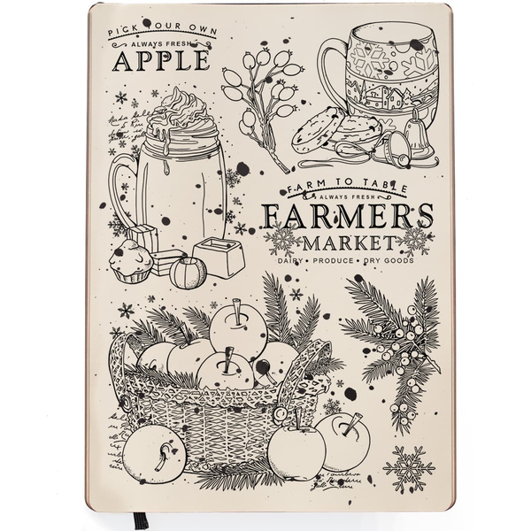 Ciao Bella TOY SHOP - PICK YOUR OWN APPLE Clear Stamp Set 6"x8"  #PS8059