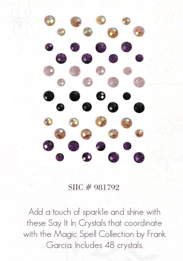 Prima MAGIC SPELL Halloween Collection SIIC Say it in Crystals 48 pcs #981792