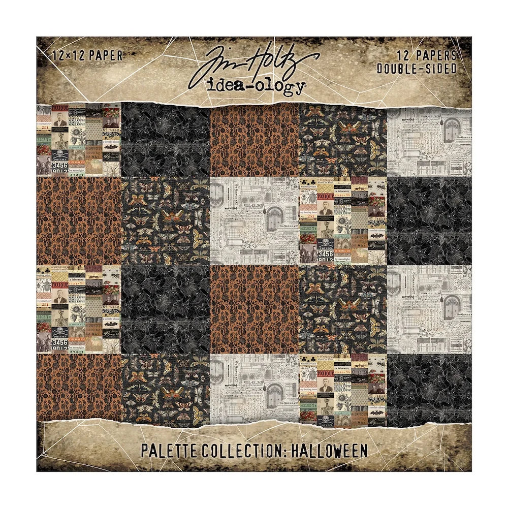 PRE-ORDER: Tim Holtz idea-ology HALLOWEEN 12x12 PALETTE PAPER #TH94467
