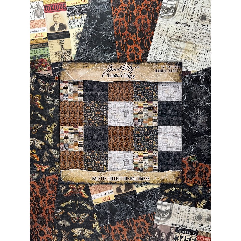 PRE-ORDER: Tim Holtz idea-ology HALLOWEEN 12x12 PALETTE PAPER #TH94467