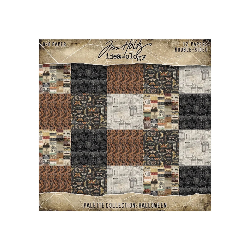 PRE-ORDER: Tim Holtz idea-ology HALLOWEEN 8x8 PALETTE PAPER #TH94481