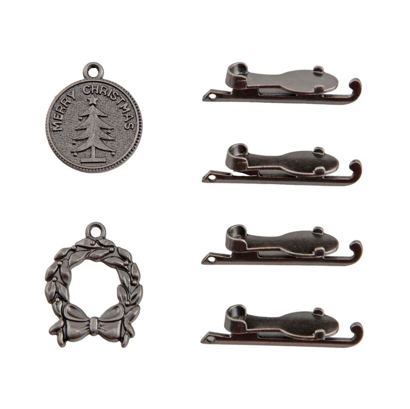 PRE-ORDER Tim Holtz idea-ology ADORNMENTS - WONDERLAND 6 pcs #TH94486