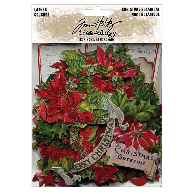 PRE-ORDER Tim Holtz idea-ology LAYERS - BOTANICAL 83 pcs #TH94495
