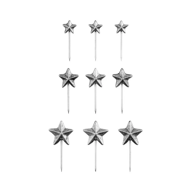 PRE-ORDER Tim Holtz idea-ology STAR PINS 9 pcs #TH94498
