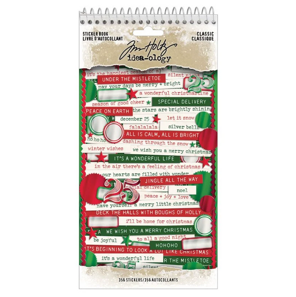 PRE-ORDER Tim Holtz idea-ology STICKER BOOK - CLASSIC 356 pcs #TH94502