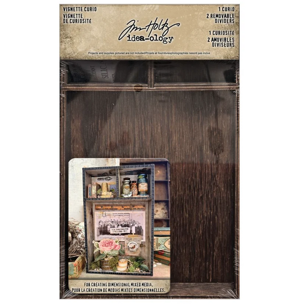 PRE-ORDER Tim Holtz idea-ology VIGNETTE CURIO 3 pcs #TH94505