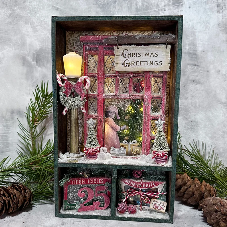 PRE-ORDER Tim Holtz idea-ology WINDOW BOXES 16 pcs #TH94506