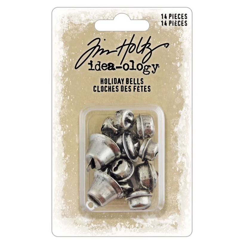 PRE-ORDER Tim Holtz idea-ology HOLIDAY BELLS 14 pcs #TH94507