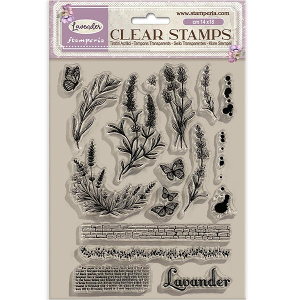 Stamperia LAVENDER Stamps 14 x 18 cm #WTK195