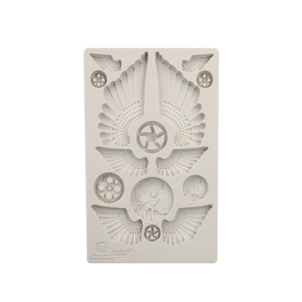 COGS AND WINGS Finnabair Prima Decor Moulds Molds Food Safe Heat Resistant Resin Clay 5