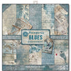 Stamperia BLUES 12x12 Double Faced Scrapbook Paper 10 Sheets #SBBL26
