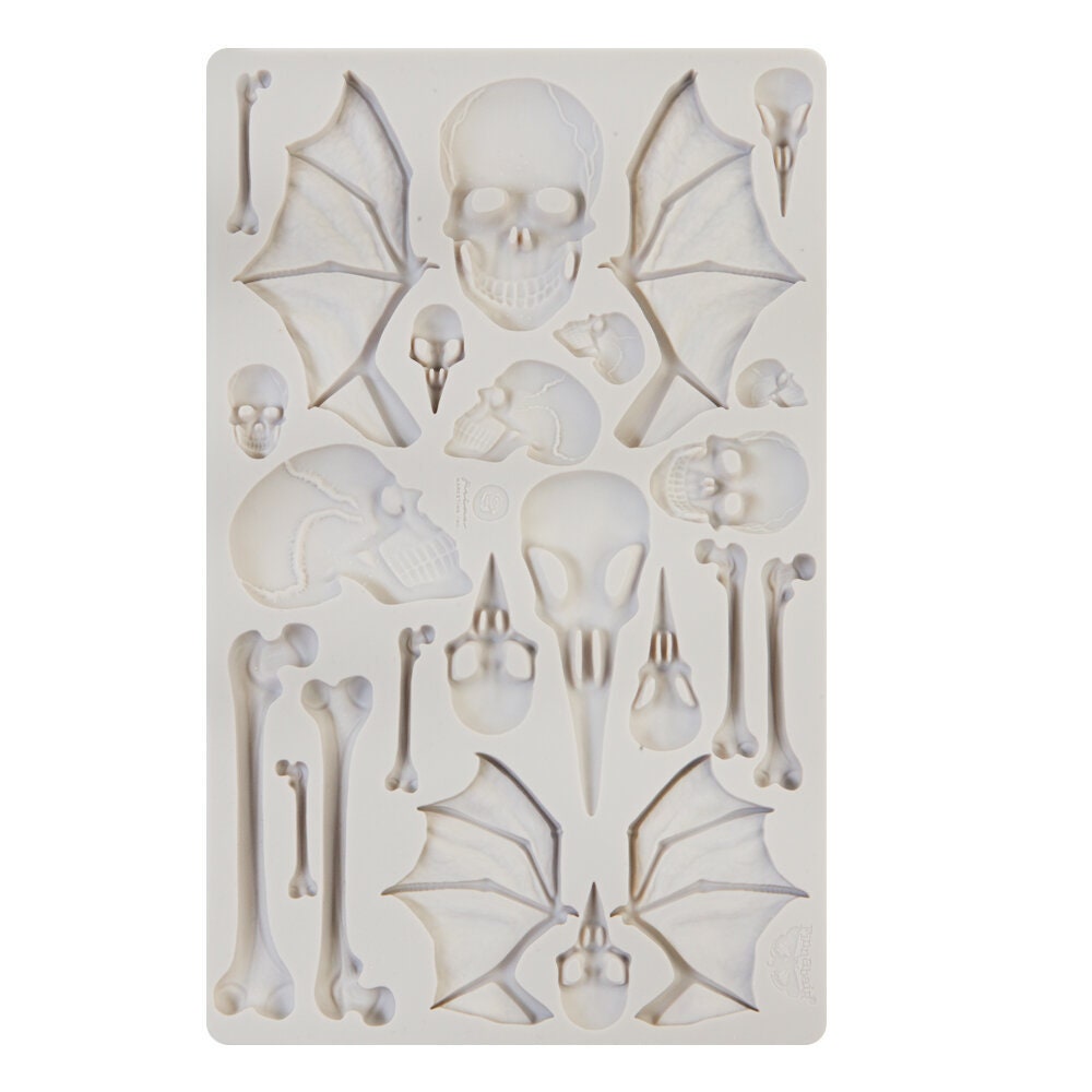 Re-Design with Prima WINGS & BONES Finnabair Imaginarium Moulds 5