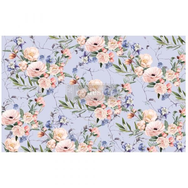 Re-Design with Prima LAVENDER FLEUR Decoupage Decor Tissue Paper 19"x30" #652319