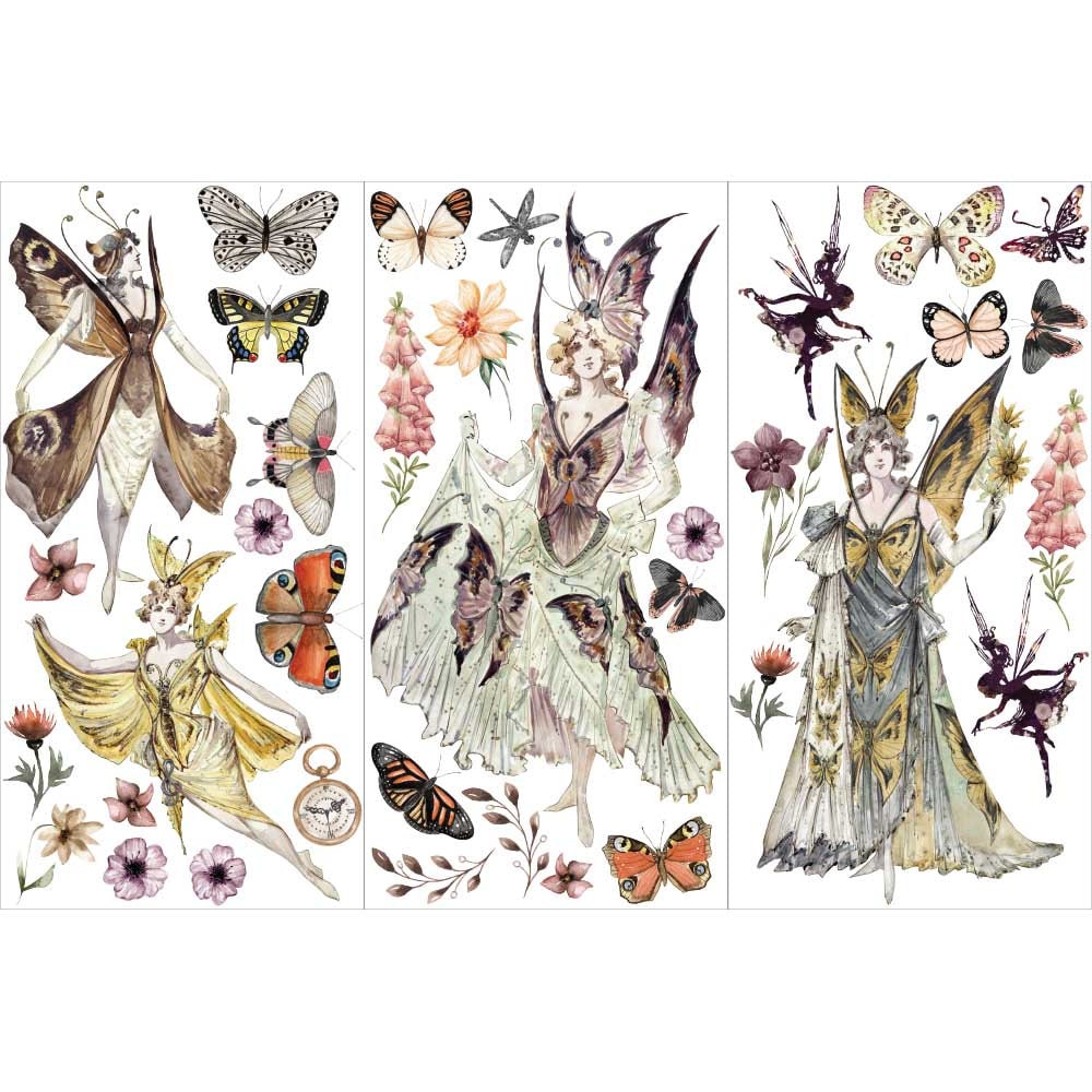 re-design Prima FOREST FAIRIES 6X12 Decor Furniture Decal Transfers #657178