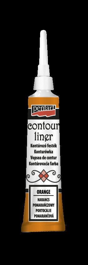 Pentart Contour Liner ORANGE 20ml #12867