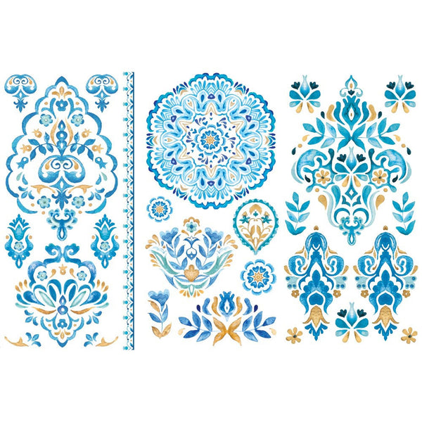 re-design Prima ARTISINAL TILE 6X12 Decor Transfers 3 sheets #655952