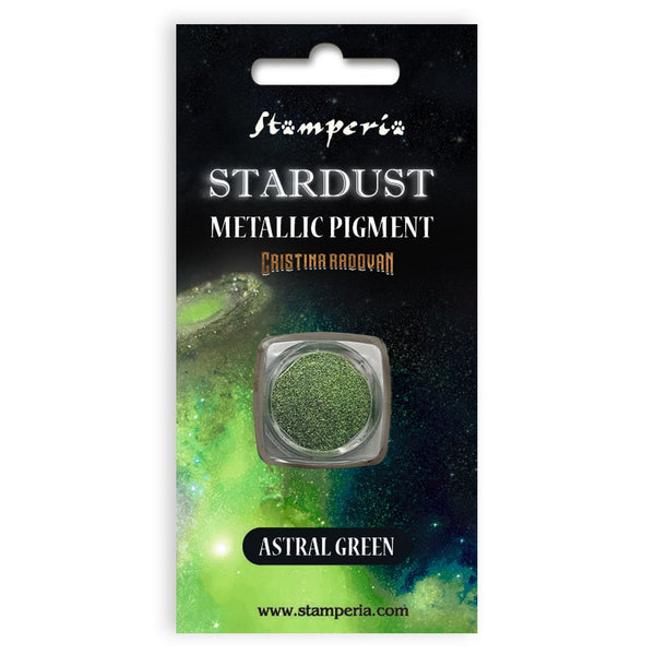 STAMPERIA STARDUST Astral GREEN Metallic Pigment #KAPRB01