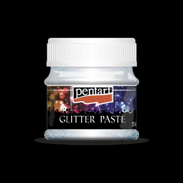 PENTART Glitter Paste Fine SILVER 50ml #13052