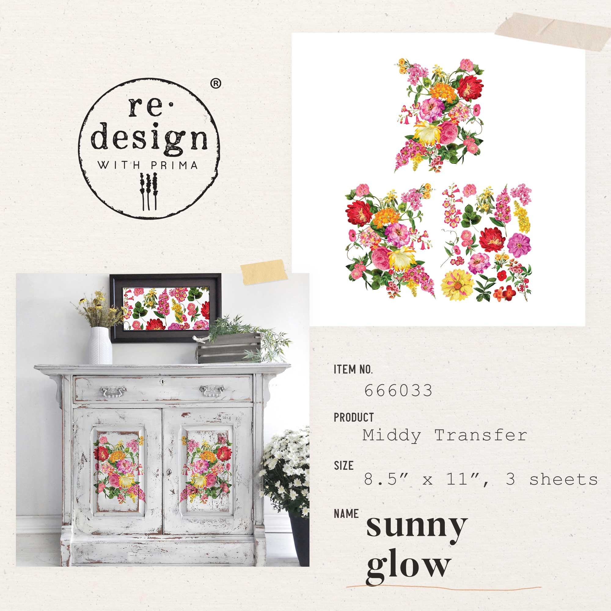 Re-design with Prima SUNNY GLOW 8.5