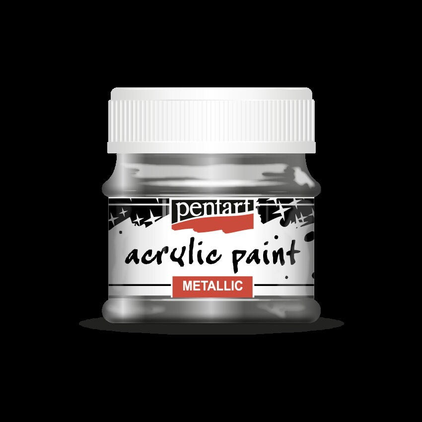 Pentart METALLIC Acrylic Paint GRAPHITE- 50 ml #25341