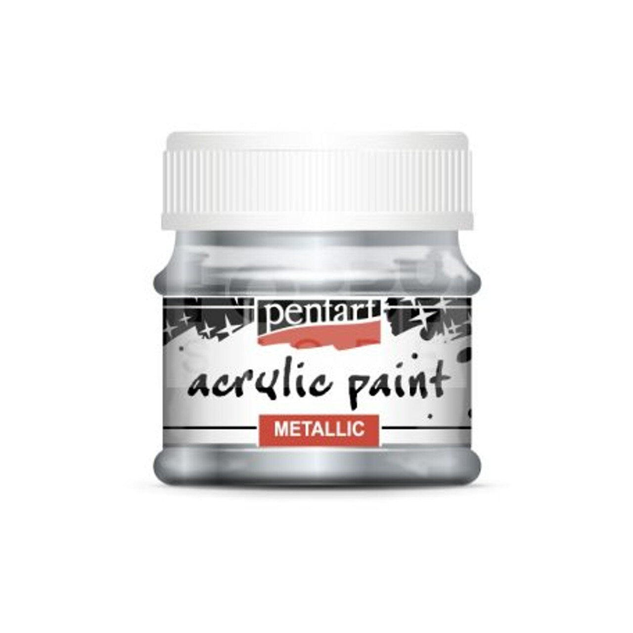 Pentart METALLIC Acrylic Paint LEAD 50 ml #25342