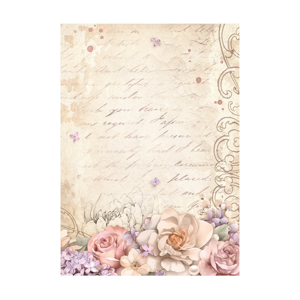 Stamperia ROMANCE FOREVER A6 Assorted Rice Paper SELECTION Decoupage 8 sheets #DFSAK6014